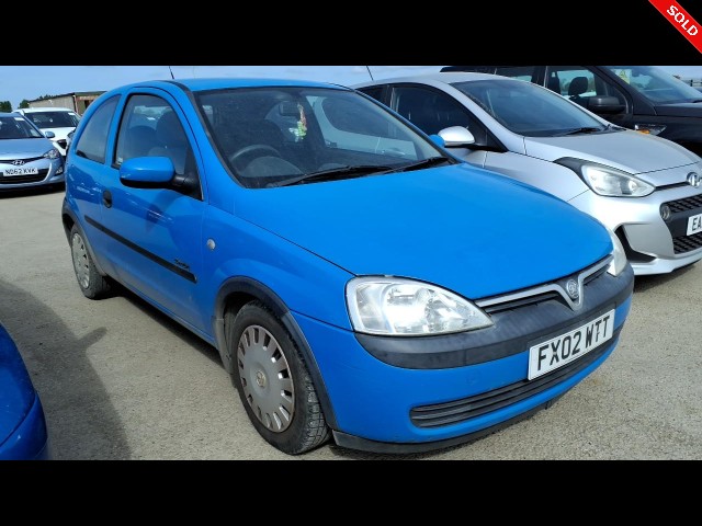 VAUXHALL CORSA COMFORT 16V 2002, Newark Motor Auctions, COMFORT 16V, OTHER, NEWARK CODDINGTON BUY VAUXHALL CORSA COMFORT 16V 2002 COMFORT 16V, Newark Motor Auctions