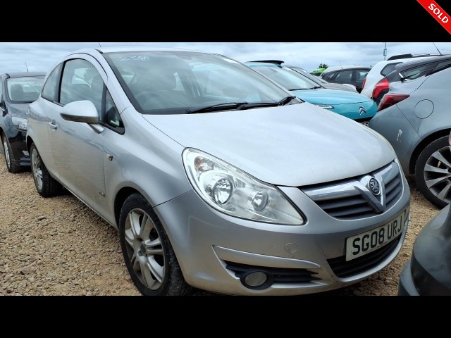 VAUXHALL CORSA DESIGN 2008, Newark Motor Auctions, DESIGN, OTHER, NEWARK CODDINGTON BUY VAUXHALL CORSA DESIGN 2008 DESIGN, Newark Motor Auctions
