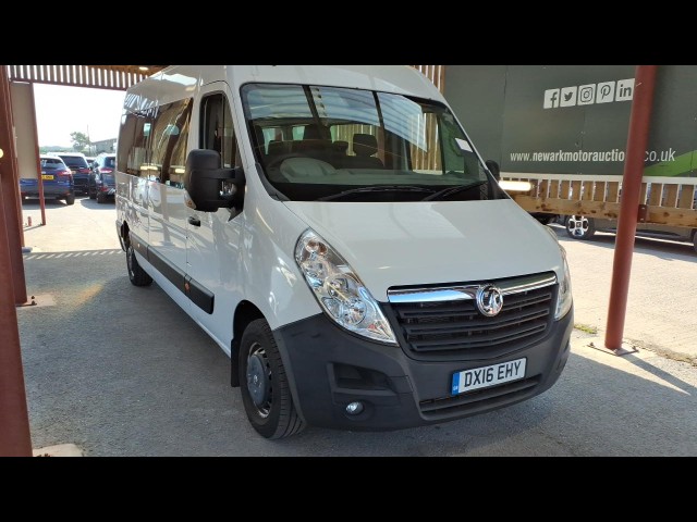 BUY VAUXHALL MOVANO F3900 L3H2 CDTI 2016 F3900 L3H2 MINIBUS CDTI, Newark Motor Auctions