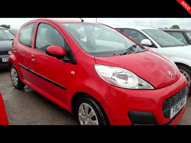 PEUGEOT 107 ACTIVE 2012, Newark Motor Auctions, ACTIVE, OTHER, NEWARK CODDINGTON BUY PEUGEOT 107 ACTIVE 2012 ACTIVE, Newark Motor Auctions