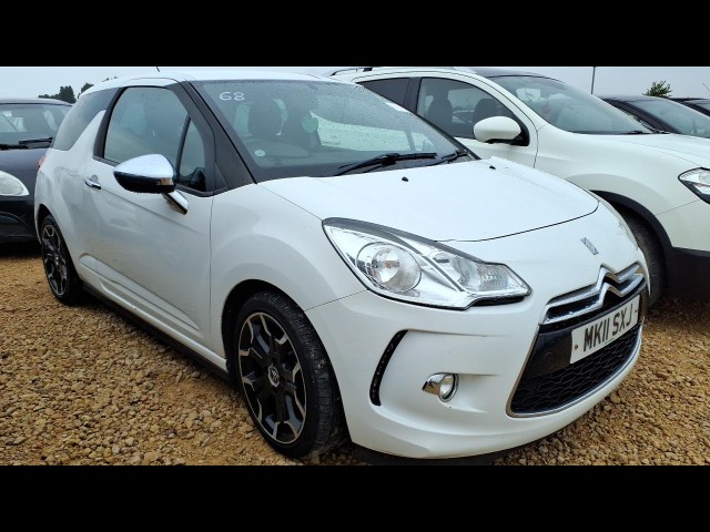 BUY CITROEN DS3 BLACK & WHITE HDI 90 2011 HDI BLACK AND WHITE, Newark Motor Auctions