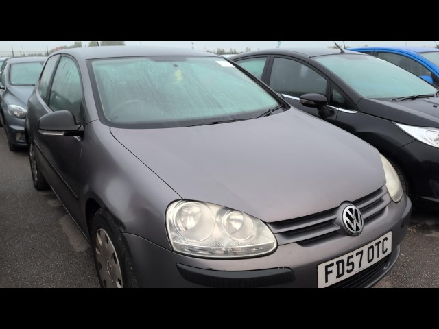 BUY VOLKSWAGEN GOLF S 80 2007 S (79BHP), Newark Motor Auctions