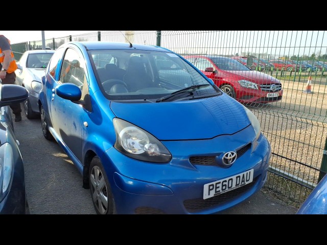 BUY TOYOTA AYGO BLUE VVT-I 2010 VVT-I BLUE, Newark Motor Auctions