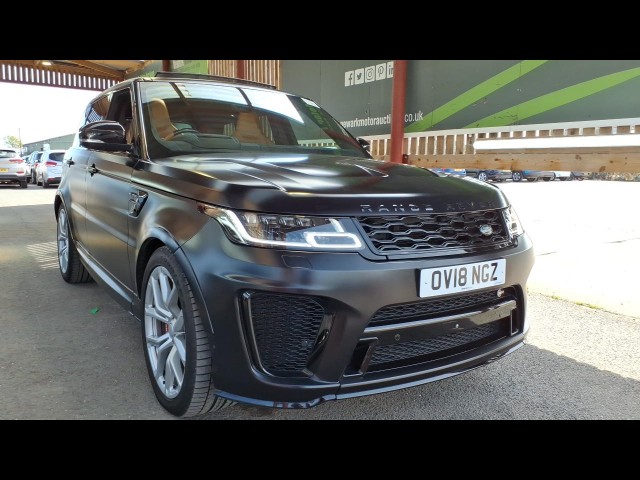 BUY LAND ROVER RANGE ROVER SPORT SVR S/C 2018 SVR, Newark Motor Auctions