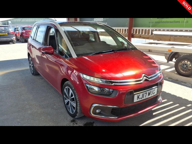 BUY CITROEN C4 GR PICASSO FEEL BLUEHD 2017 GRAND BLUEHDI FEEL S/S, Newark Motor Auctions