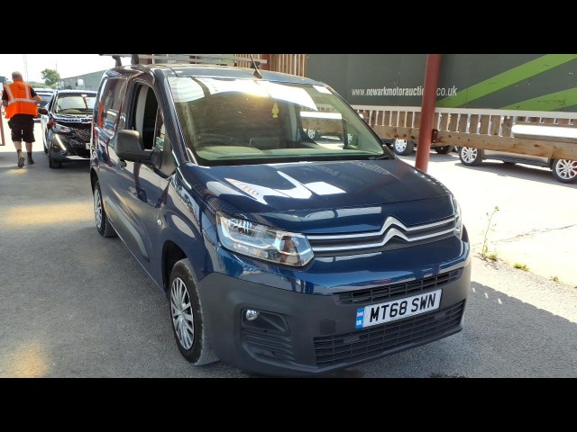 BUY CITROEN BERLINGO 650 EN-PRISE BLU 2018 650 ENTERPRISE M BLUEHDI, Newark Motor Auctions
