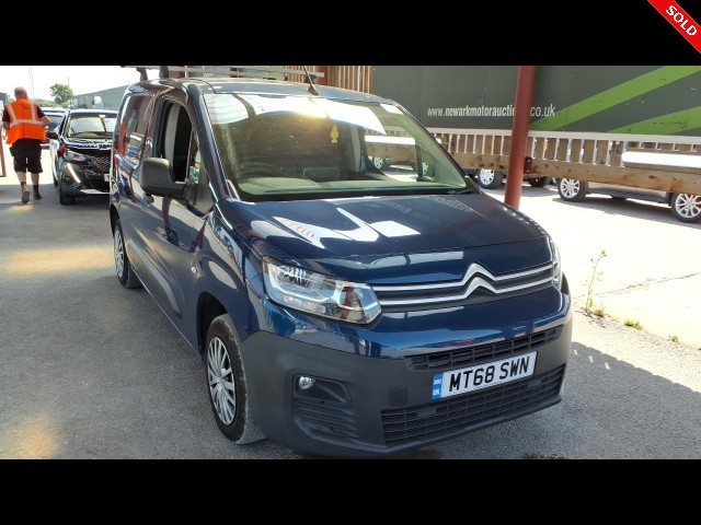 BUY CITROEN BERLINGO 650 EN-PRISE BLU 2018 650 ENTERPRISE M BLUEHDI, Newark Motor Auctions
